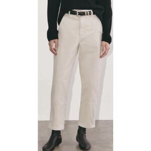 Everlane Soft Corduroy Pants Womens 14 Utility‎ Barrel Ankle High Rise Sandstone